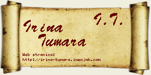 Irina Tumara vizit kartica